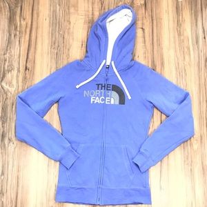 The north face womens Small hoodie Full Zip Purple